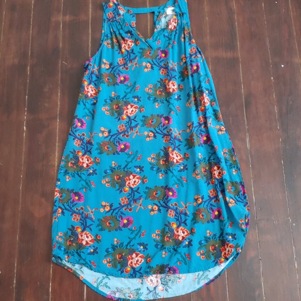 Floral V neck Dress